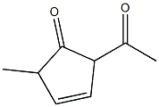 3-Cyclopenten-1-one, 2-acetyl-5-methyl- (6CI)