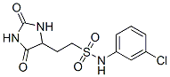 N-(3-chlorophenyl)-2-(2,5-dioxoimidazolidin-4-yl)ethanesulfonamide