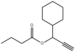 Cyclohexanemethanol, alpha-ethynyl-, butyrate