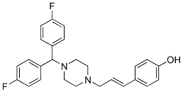 1-(bis(4-fluorophenyl)methyl)-4-(3-(4'-hydroxyphenyl)-2-propenyl)piperazine