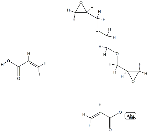 2-Propenoic acid, polymer with 2,2'-[1,2-ethanediylbis(oxymethylene)]bis[oxirane] and sodium 2-propenoate