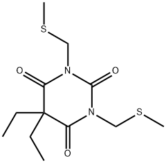 5,5-diethyl-1,3-bis(methylsulfanylmethyl)-1,3-diazinane-2,4,6-trione