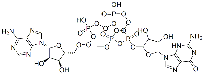 [(2R,3S,4R,5R)-5-(2-amino-6-oxo-3H-purin-9-yl)-3,4-dihydroxyoxolan-2-yl]methyl [[[[(2R,3S,4R,5R)-5-(6-aminopurin-9-yl)-3,4-dihydroxyoxolan-2-yl]methoxy-hydroxyphosphoryl]oxy-hydroxyphosphoryl]oxy-hydroxyphosphoryl] hydrogen phosphate