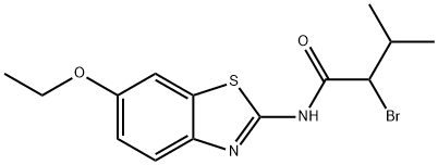 2-BROMO-N-6-ETHOXY-2-BENZOTHIAZOLYL-3-METHYL-BUTYRAMIDE