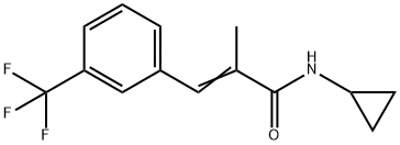 N-Cyclopropyl-alpha-methyl-m-trifluoromethylcinnamamide