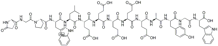 PYR-GLY-PRO-TRP-LEU-GLU-GLU-GLU-GLU-GLU-ALA-TYR-GLY-TRP