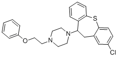 1-(2-Chloro-10,11-dihydrodibenzo(b,f)thiepin-10-yl)-4-(2-phenoxyethyl) piperazine