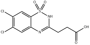 6,7-Dichloro-2H-1,2,4-benzothiadiazine-3-propanoic acid 1,1-dioxide