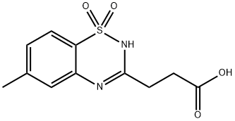 6-Methyl-2H-1,2,4-benzothiadiazine-3-propanoic acid 1,1-dioxide