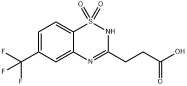 6-(Trifluoromethyl)-2H-1,2,4-benzothiadiazine-3-propanoic acid 1,1-dioxide