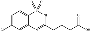 6-Chloro-2H-1,2,4-benzothiadiazine-3-butanoic acid 1,1-dioxide