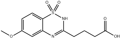 6-Methoxy-2H-1,2,4-benzothiadiazine-3-butanoic acid 1,1-dioxide