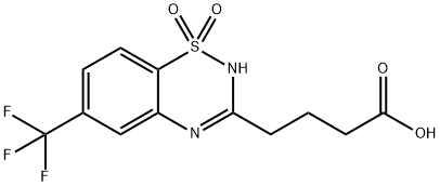 6-(Trifluoromethyl)-2H-1,2,4-benzothiadiazine-3-butanoic acid 1,1-dioxide