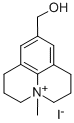 1H,5H-Benzo(ij)quinolizinium, 2,3,6,7-tetrahydro-9-(hydroxymethyl)-4-m ethyl-, iodide