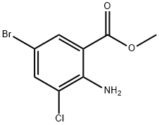 2-Amino-5-bromo-3-chloro-benzoic acid methyl ester