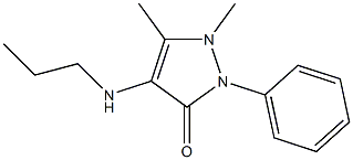 1,5-dimethyl-2-phenyl-4-propylamino-1,2-dihydro-pyrazol-3-one