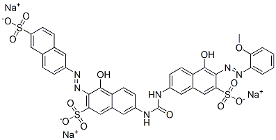 trisodium 7-[[[[6-[(o-anisyl)azo]-5-hydroxy-7-sulphonato-2-naphthyl]amino]carbonyl]amino]-4-hydroxy-3-[(6-sulphonato-2-naphthyl)azo]naphthalene-2-sulphonate