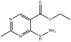 5-Pyrimidinecarboxylicacid,4-hydrazino-2-methyl-,ethylester(6CI,9CI)