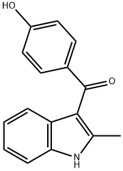 甲酮, (4-羟基苯基)(2-甲基-1H-吲哚-3-基)-