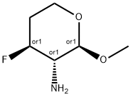 alpha-threo-Pentopyranoside, methyl 2-amino-2,3,4-trideoxy-3-fluoro- (9CI)