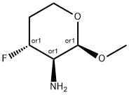 beta-threo-Pentopyranoside, methyl 2-amino-2,3,4-trideoxy-3-fluoro- (9CI)
