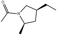 Pyrrolidine, 1-acetyl-4-ethyl-2-methyl-, cis- (9CI)