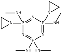 1,3-diaziridino-2,4,6-triaza-1,3,5,5-tetraaminomethyl-1,3,5-triphosphorin