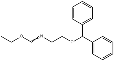 N-(2-benzhydryloxyethyl)-1-ethoxy-methanimine