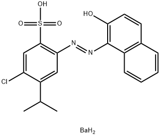 Bis[5-chloro-2-[(2-hydroxy-1-naphthalenyl)azo]-4-sec-propylbenzenesulfonic acid]barium salt