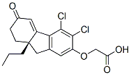 [[(9aS)-5,6-Dichloro-2,3,9,9a-tetrahydro-3-oxo-9a-propyl-1H-fluoren-7-yl]oxy]acetic acid