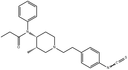 N-[(3S,4R)-1-[2-(4-isothiocyanatophenyl)ethyl]-3-methyl-4-piperidyl]-N -phenyl-propanamide