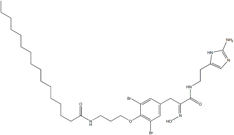 N-[2-(2-Amino-1H-imidazol-4-yl)ethyl]-3,5-dibromo-α-(hydroxyimino)-4-[3-[(1-oxohexadecyl)amino]propoxy]benzenepropanamide