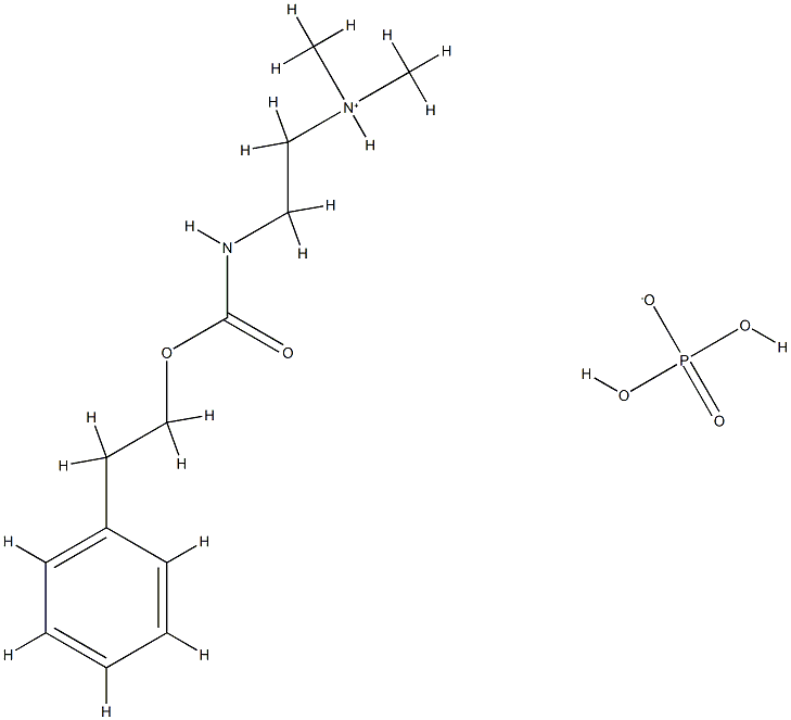 dihydroxy-oxido-oxo-phosphorane, dimethyl-[2-(phenethyloxycarbonylamin o)ethyl]azanium