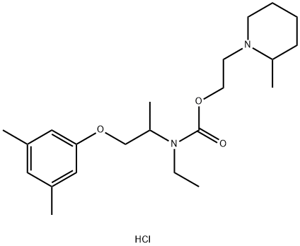 2-(2-methyl-3,4,5,6-tetrahydro-2H-pyridin-1-yl)ethyl N-[1-(3,5-dimethy lphenoxy)propan-2-yl]-N-ethyl-carbamate chloride