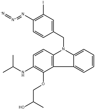 (4-azido-3-iodobenzyl)carazolol