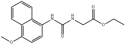 ethyl 2-[(4-methoxynaphthalen-1-yl)carbamoylamino]acetate