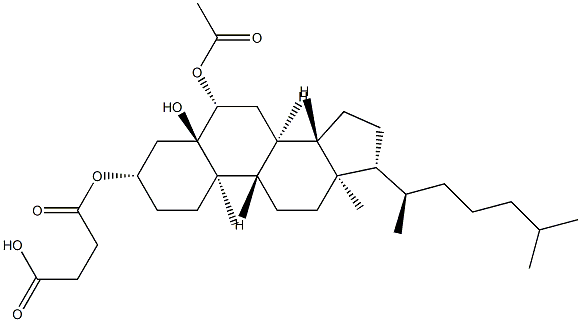 5α-Cholestane-3β,5,6β-triol 6-acetate 3-(hydrogen succinate)