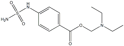 Benzoic acid, p-sulfamoylamino-, diethylaminomethyl ester (6CI)