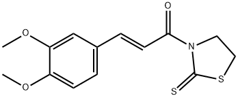 (E)-3-(3,4-二甲氧基苯基)-1-(2-硫代噻唑烷-3-基)丙-2-烯-1-酮