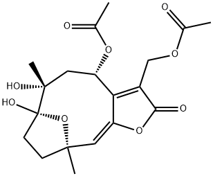(4S,6R,7S,10R,11E)-4-(乙酰氧基)-3-[(乙酰氧基)甲基]-5,6,7,8,9,10-六氢-6,7-二羟基-6,10-二甲基-7,10-环氧环癸五烯并[B]呋喃-2(4H)-酮