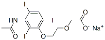 sodium 2-[2-(3-acetamido-2,4,6-triiodo-phenoxy)ethoxy]acetate