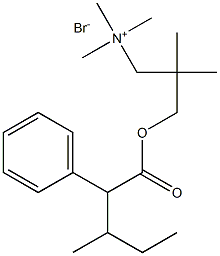 (3-Hydroxy-2,2-dimethylpropyl)trimethylammonium bromide, 3-methyl-2-ph enylvalerate