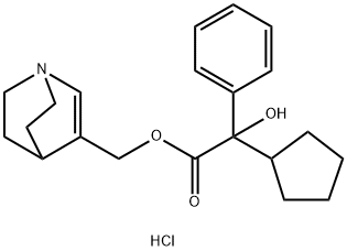 MANDELIC ACID, alpha-CYCLOPENTYL-, (1-AZABICYCLO(2.2.2)OCT-2-EN-3-YL)M ETHYL ESTE