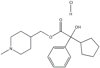 (1-methyl-3,4,5,6-tetrahydro-2H-pyridin-4-yl)methyl 2-cyclopentyl-2-hy droxy-2-phenyl-acetate chloride