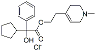 2-(1-methyl-5,6-dihydro-2H-pyridin-4-yl)ethyl 2-cyclopentyl-2-hydroxy- 2-phenyl-acetate chloride