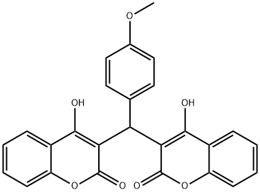 3,3′-(4-甲氧基苯亚甲基)-双-4-羟基香豆素
