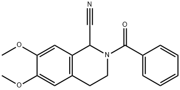 2-BENZOYL-1-CYANO-6,7-DIMETHOXY-1,2,3,4-TETRAHYDROISOQUINOLINE, 97
