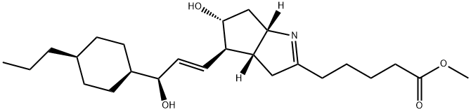 (3aR)-3,3aβ,4,5,6,6aβ-Hexahydro-5α-hydroxy-4β-[(1E,3S)-3-hydroxy-3-(4α-propylcyclohexan-1α-yl)-1-propenyl]cyclopenta[b]pyrrole-2-pentanoic acid methyl ester