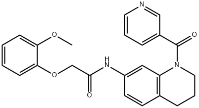 2-(2-methoxyphenoxy)-N-[1-(pyridin-3-ylcarbonyl)-1,2,3,4-tetrahydroquinolin-7-yl]acetamide