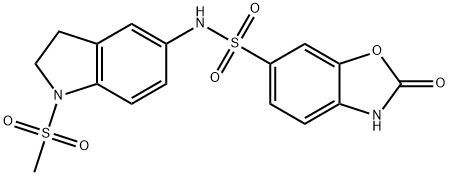 N-[1-(methylsulfonyl)-2,3-dihydro-1H-indol-5-yl]-2-oxo-2,3-dihydro-1,3-benzoxazole-6-sulfonamide